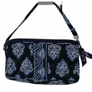 Vera Bradley Calypso Blue Quilted Wallet Pouch Wristlet
